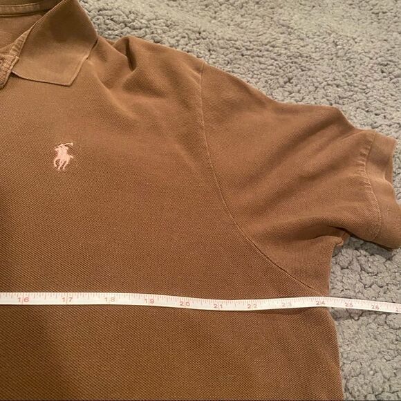 Ralph Lauren Polo Shirt Sz XL Brown - Picture 5 of 8